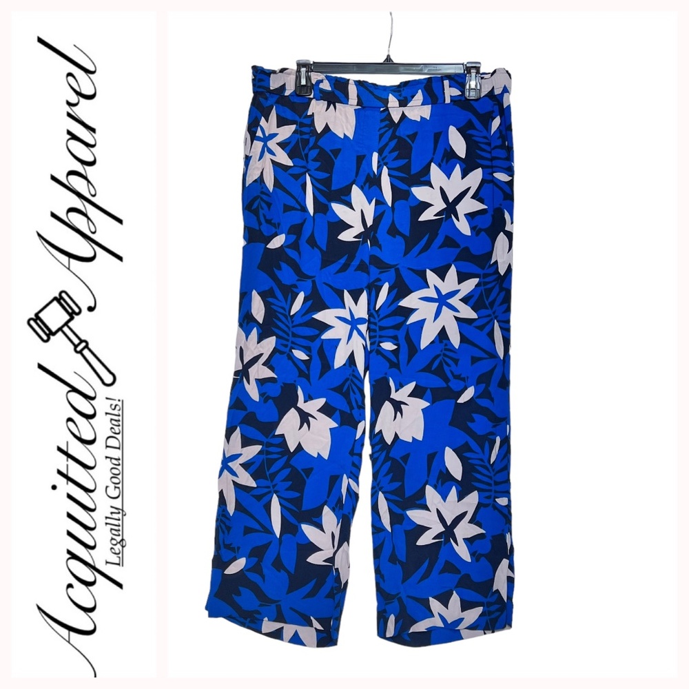 Ann Taylor LOFT Floral Baggy Leisure Pants Trousers